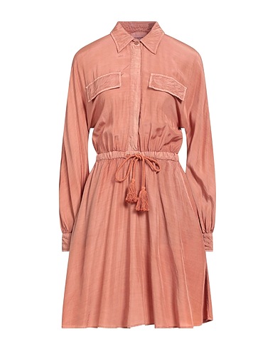 DONDUP Shirt dress Antique rose 53% Viscose, 40% Modal, 7% Silk