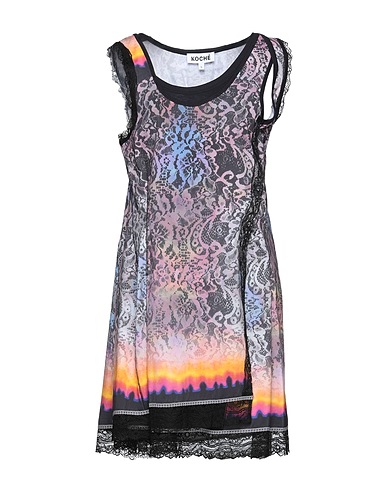 KOCHÉ Short dress Pink 100% Cotton, Polyamide