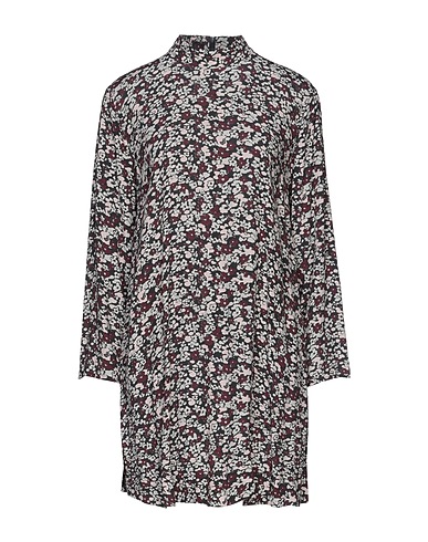 GANNI Shirt dress Burgundy 50% EcoVero™ viscose, 50% Viscose