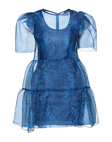 BERNA Short dress Blue 100% Polyester