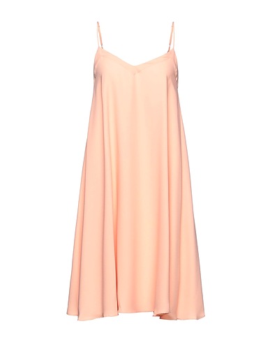 ANNIE P. Midi dress Salmon pink 98% Polyester, 2% Elastane
