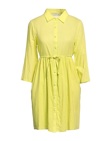 EMMA & GAIA RED Vestito chemisier Verde lime 100% Cotone