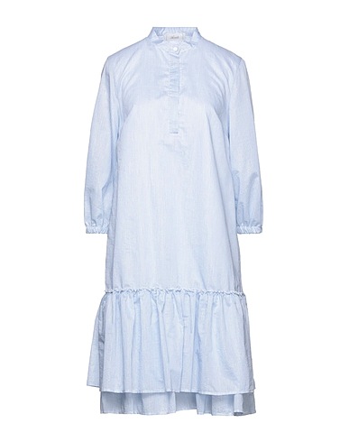 ACCUÀ by PSR Shirt dress Sky blue 73% Cotton, 18% Polyester, 9% Polyamide