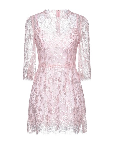 DOLCE&GABBANA Kurzes Kleid Rosa 56% Metallisiertes Polyester, 44% Polyamid