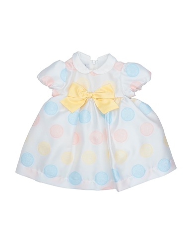 MINI LEOD Vestito Baby  Bianco 100% Poliestere