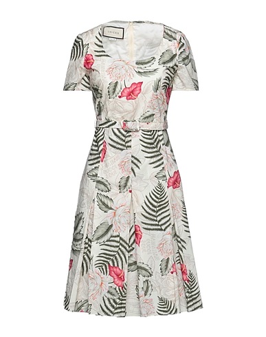 GUCCI Midi dress Ivory 100% Cotton