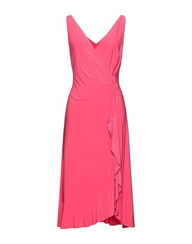 LAUREN RALPH LAUREN Midi dress Fuchsia 95% Polyester, 5% Elastane