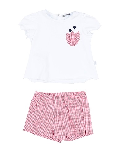 IL GUFO Baby co-ord  White 94% Cotton, 6% Elastane