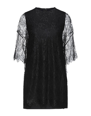 VALENTINO GARAVANI Short dress Black 94% Virgin Wool, 5% Elastane, 1% Polyamide, Viscose