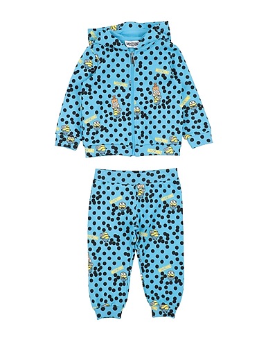 MOSCHINO BABY Completo Baby  Celeste 95% Cotone, 5% Elastan
