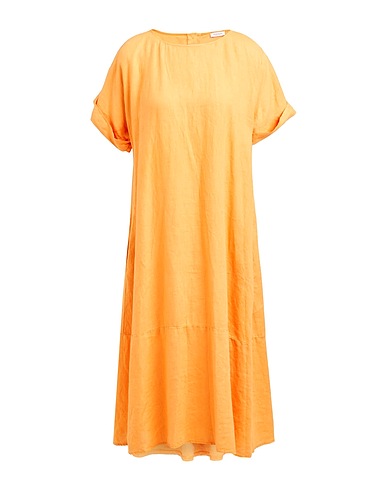ROSSOPURO Midi dress Mandarin 100% Linen
