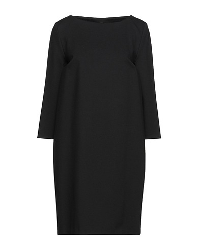 MANILA GRACE Sheath dress Black 65% Viscose, 32% Polyamide, 3% Elastane