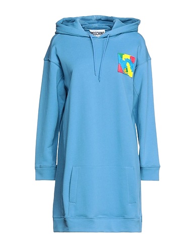MOSCHINO Short dress Pastel blue 100% Cotton