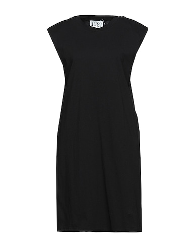 JUST FEMALE Sheath dress Black 100% Organic cotton