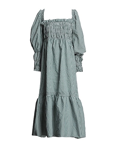 TOPSHOP Long dress Green 77% Polyester, 23% Cotton
