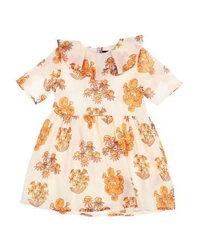 MINI RODINI Vestito Avorio 100% Cotone organico