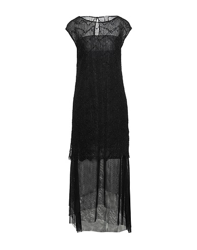 LORENA HAYOT by LORENA ANTONIAZZI Vestito lungo Nero 35% Viscosa, 25% Cotone, 25% Poliammide, 15% Poliestere