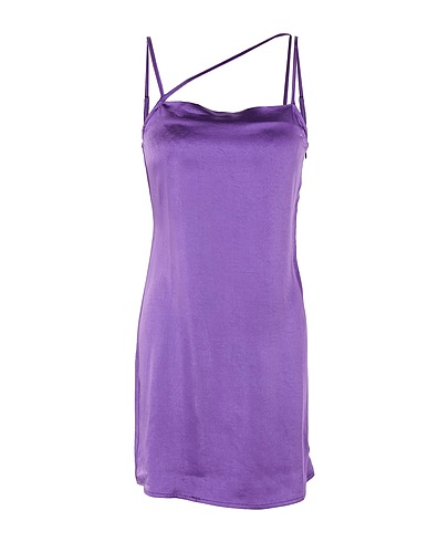 8 by YOOX Vestito corto SLIP MINI DRESS
 Viola 100% Poliestere