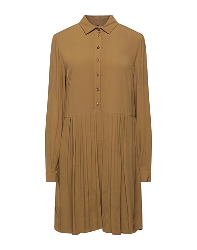 MANILA GRACE Shirt dress Military green 100% Viscose