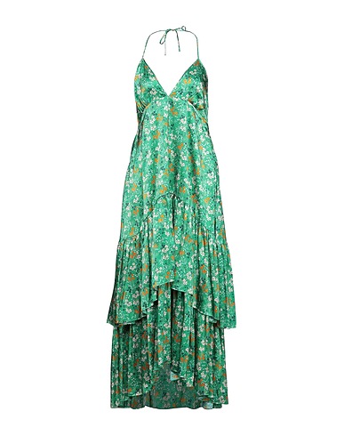 L' AUTRE CHOSE Long dress Green 100% Silk