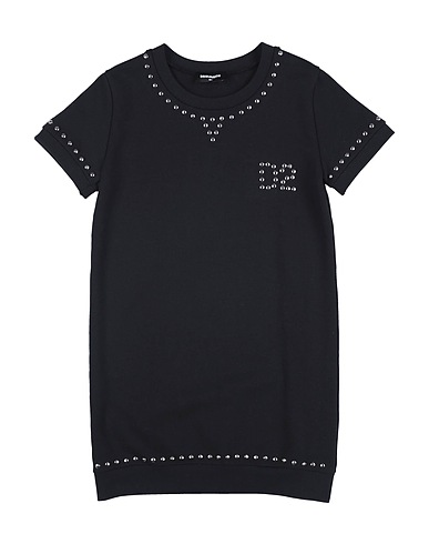 DSQUARED2 Dress Black 100% Cotton, Antimony