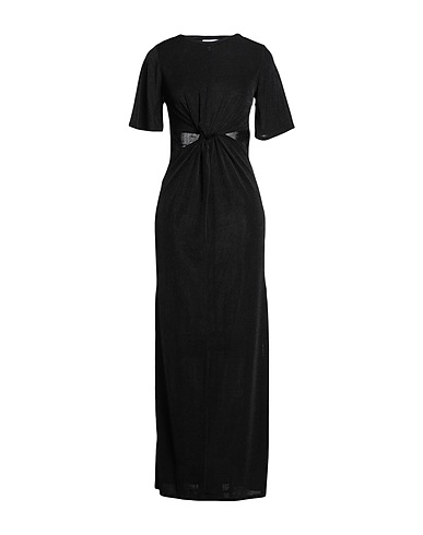 TOPSHOP Long dress Black 97% Polyester, 3% Elastane