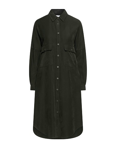 SILVIAN HEACH Hemdkleid Militärgrün 93% Viskose, 7% Polyester