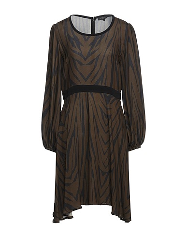 ANTONELLI Midi dress Military green 100% Viscose