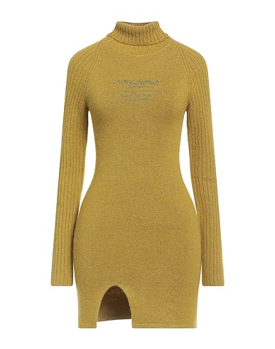 GCDS Sheath dress Lime green 100% Polyamide