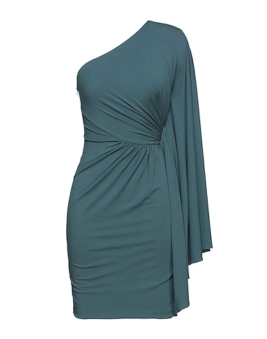 ALEXANDRE VAUTHIER One-shoulder dress Slate blue 92% Viscose, 8% Elastane