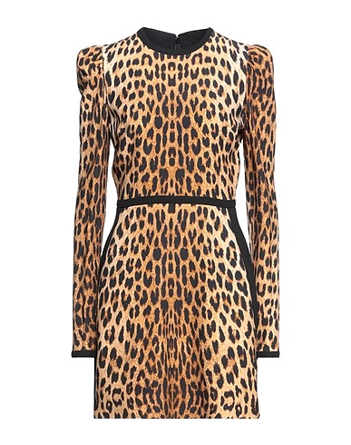ELIE SAAB Robe courte Marron 56% Viscose, 40% Polyester, 4% Élasthanne