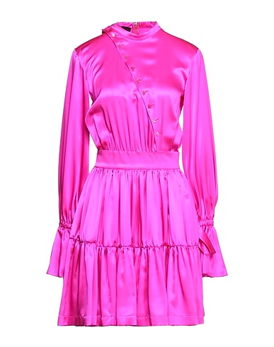 ROCHAS Vestito corto Fucsia 100% Seta