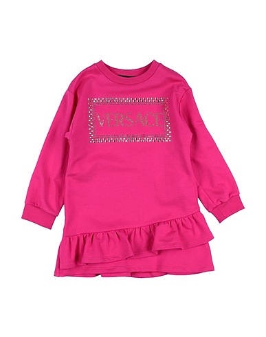VERSACE YOUNG Dress Fuchsia 100% Cotton, Elastane