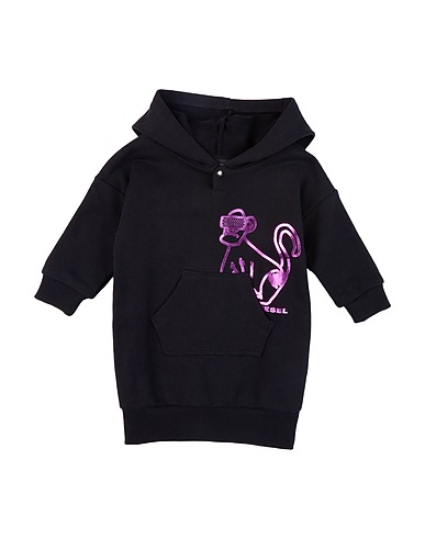 DIESEL Vestido para bebé  Black 100% Cotton, Elastane