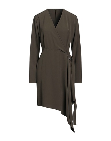 P.A.R.O.S.H. Short dress Military green 97% Polyester, 3% Elastane