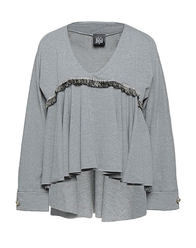 JIJIL Sweatshirt Grau 96% Baumwolle, 4% Elastan
