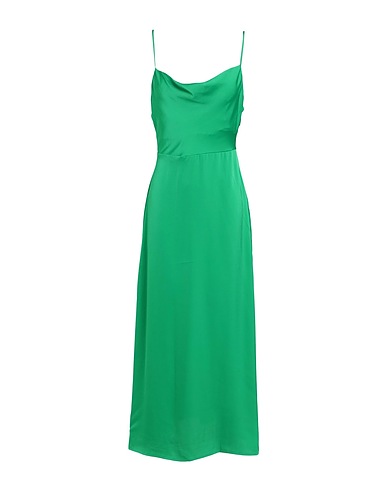 VILA Langes Kleid Grün 100% Polyester
