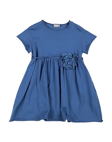 IL GUFO Dress Pastel blue 100% Organic cotton