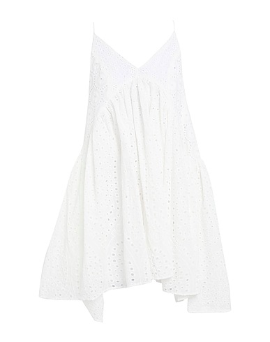 WEILI ZHENG Short dress White 100% Cotton
