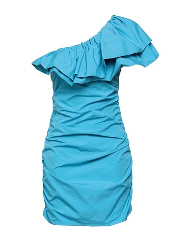 WEILI ZHENG Vestito corto Azzurro 100% Nylon