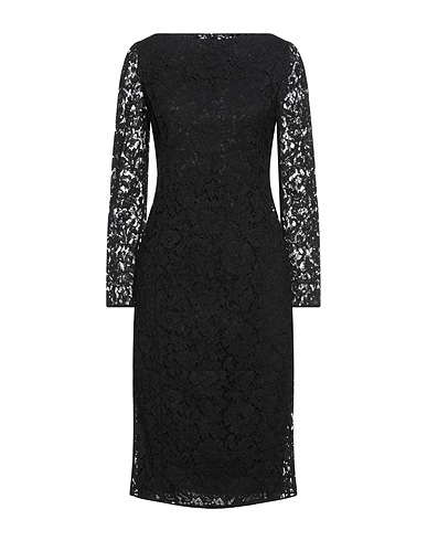 VALENTINO GARAVANI Midi dress Black 45% Viscose, 32% Cotton, 19% Polyamide, 4% Elastane
