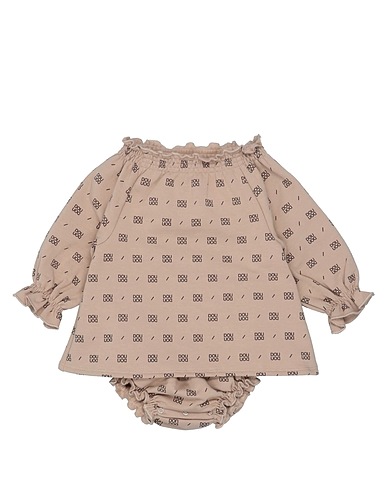 DOUUOD Baby dress Light brown 96% Cotton, 4% Elastane