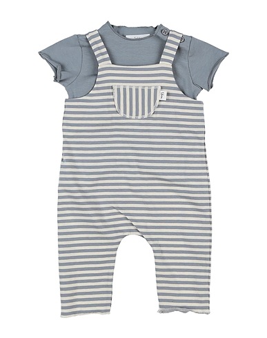 TEDDY & MINOU Baby jumpsuit  Pastel blue 96% Cotton, 4% Elastane