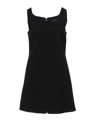 VERSACE Short dress Black 100% Virgin Wool