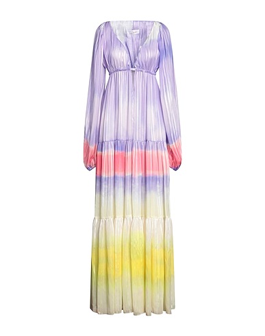 GIADA BENINCASA Long dress Lilac 98% Polyester, 2% Metallic Polyester