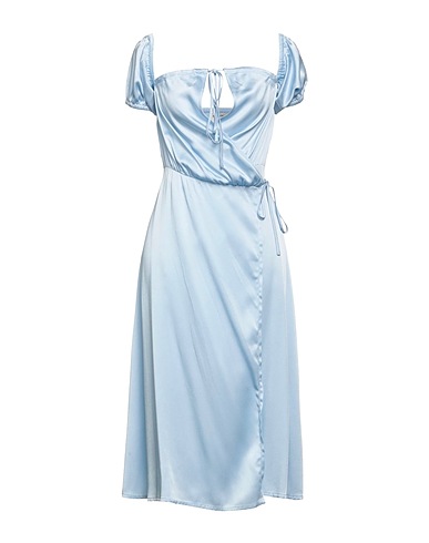 SEMICOUTURE Midi dress Sky blue 82% Acetate, 18% Viscose