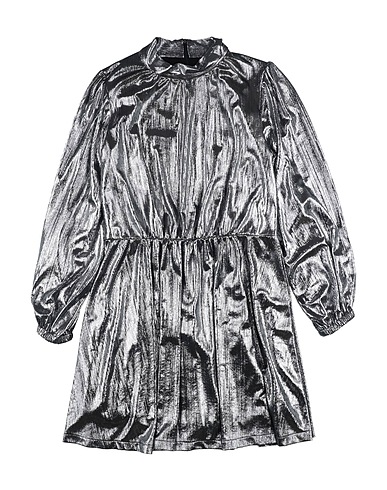 MSGM Vestito Argento 95% Poliestere, 5% Elastan