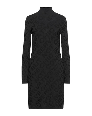 BOUTIQUE MOSCHINO ミニワンピース・ドレス ブラック レーヨン 65% / ナイロン 35%