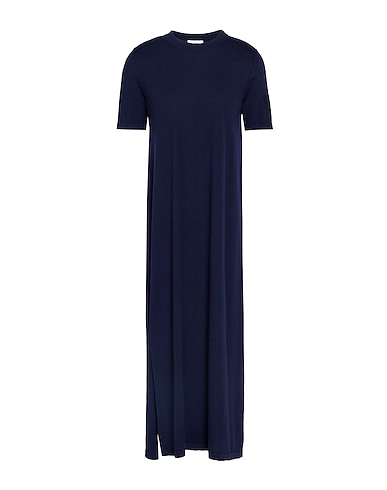 BARRIE Midi dress BLU NOTTE 100% Cashmere