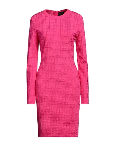 GIVENCHY Midi dress Fuchsia 89% Viscose, 10% Polyamide, 1% Elastane